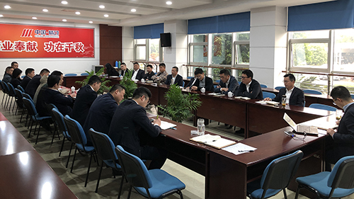 Jinggong Technology Textile Machinery branch held a meeting about Sales work communication and technical training